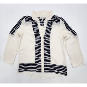 MADE FOR IMPULSE FASHION WEEK WOMENS SHEER BUTTON UP TOP S‎